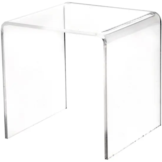 Plymor Clear Acrylic Square Display Riser, 4" H x 4" W x 4" D (1/8" thick) {1}
