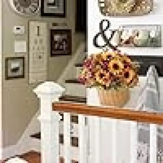 Vintage Artificial Flowers Fake Sunflowers {3}