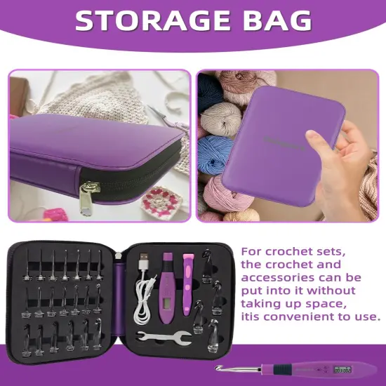 24- Crochet Hooks Set-Crochet Hooks {4}