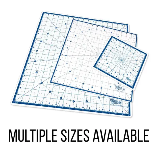 18" x 18" Self-Healing Cutting Mat 7-Ply - Rotary White/Blue Craft Mat, Non-Slip Cutting Mats for Crafts, Sewing, Quilting, Scrapbooking {4}
