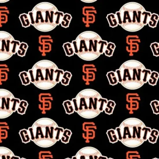 Licensed MLB San Francisco Giants Black Cotton 6651-B Fabric by the Yard {1}