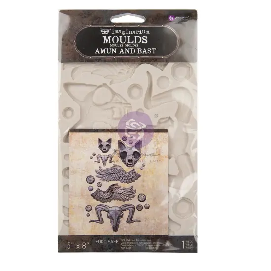 Finnabair Moulds - Amun and Bast - 5" x 8" x 8mm Copyright #VA0002325594 {2}