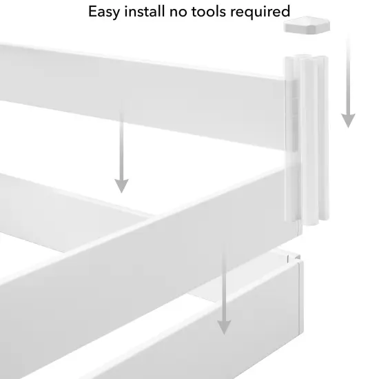 Casafield White Vinyl Raised Garden Bed, Outdoor Above Ground Garden Planter Box for Flowers, Vegetables, and Gardening {4}