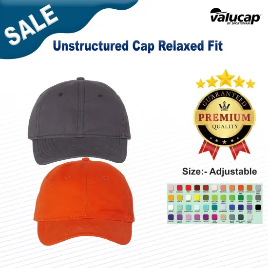 Valucap&reg; Unstructured Cap Relaxed Fit Red {3}