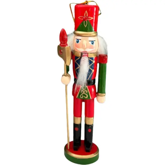 6" Wooden Nutcracker Ornaments Green {5}