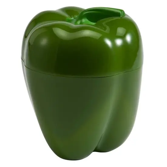 Hutzler Pepper Saver Keeper Storage Container - Keeps Fresh Longer Orange {5}