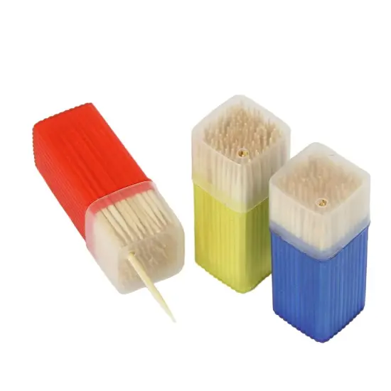 Chef Craft 3pc Toothpick Holder Set with 450 Natural Bamboo Toothpicks {2}