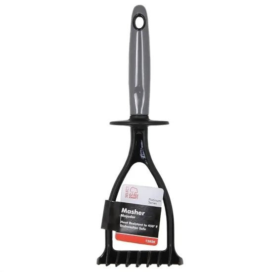 Chef Craft 11.5" Select Nylon Sturdy Masher for Mashed Potatoes, Beans, Avocado and more Blue {5}