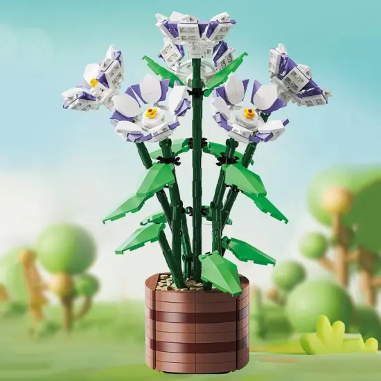 Rose Bonsai Building Brick Potted Flower F07M9-10(101) {2}