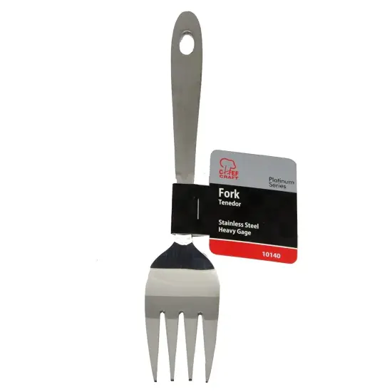 Chef Craft 9" Stainless Steel Meat & Potato Serving Fork with Sleek Mirror Finish {3}