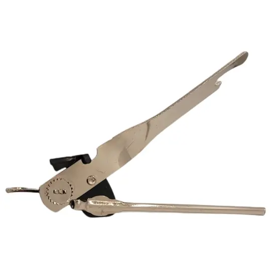 Handy Housewares Classic Compact Hand Held Metal Manual Can Opener with Built-In Bottle Top Remover {3}