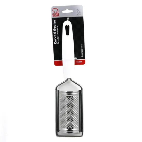 Chef Craft Stainless Steel Curved Fine Grater & Zester -Great for Citrus, Chocolate, Nuts, Spices and Hard Cheeses {3}