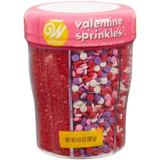 PWilton 6 Cell Happy Valentine's Day Sprinkles Mix 6.6 oz. {1}