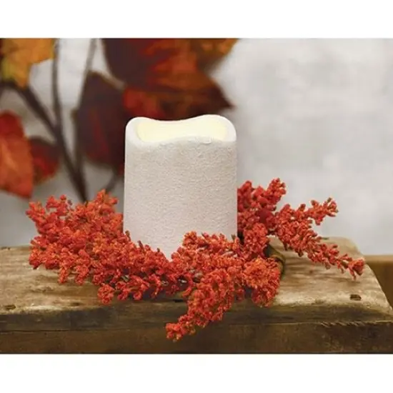 Orange Sallowthorn Candle Ring {2}
