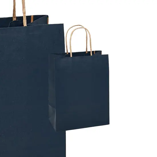 Kraft Tinted Shopping Bag Large 5.5" x 3.25" x 13" {6}
