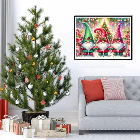 Diamond Art Kits for Adults, Christmas Gnome Diamond Painting Kit (16x12inch) {4}
