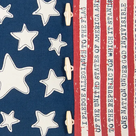 Patriotic American Flag 4th of July Table Runner 13" x 72" {4}