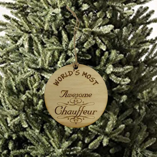 Worlds most Awesome Chauffeur - Ornament {3}