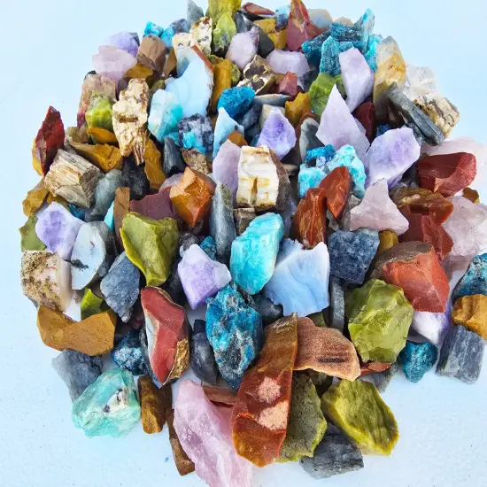 Madagascar Raw Crystals Mix Bulk Rough Gemstones for D&eacute;cor & Crafts {6}