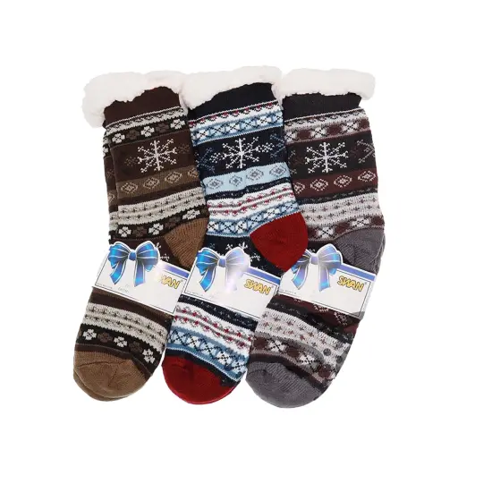 Mens Snuggly Socks 1 Pair Assorted Color {4}