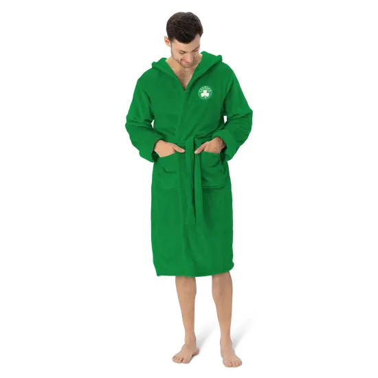 Boston Celtics NBA Hooded Silk Touch Bath Robe 26&times;47 Inches {1}