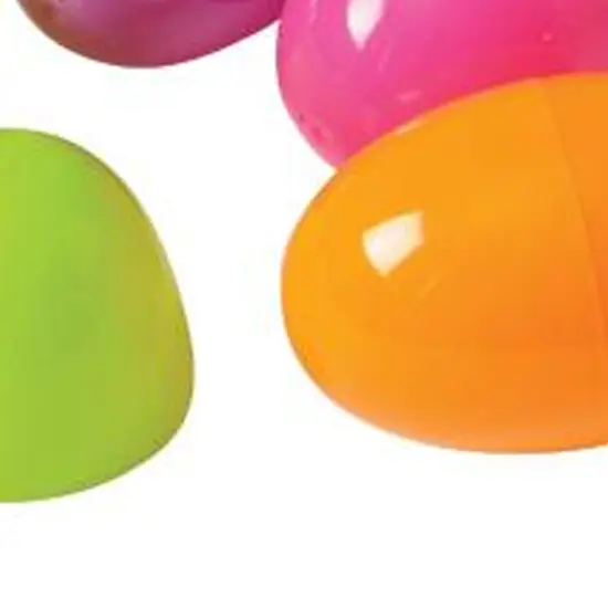Plastic Eggs 2 1/2 Inch Include 1 Units {3}