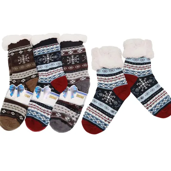 Mens Snuggly Socks 1 Pair Assorted Color {3}