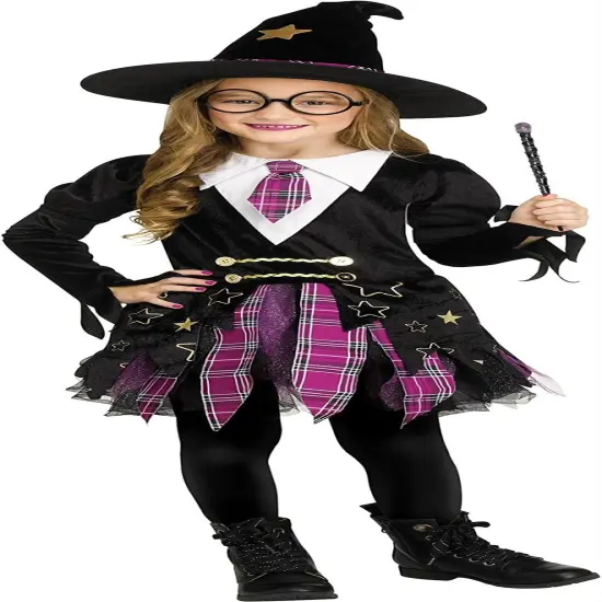 Fun World Childrens School Girl Witch Toddler Costume {1}