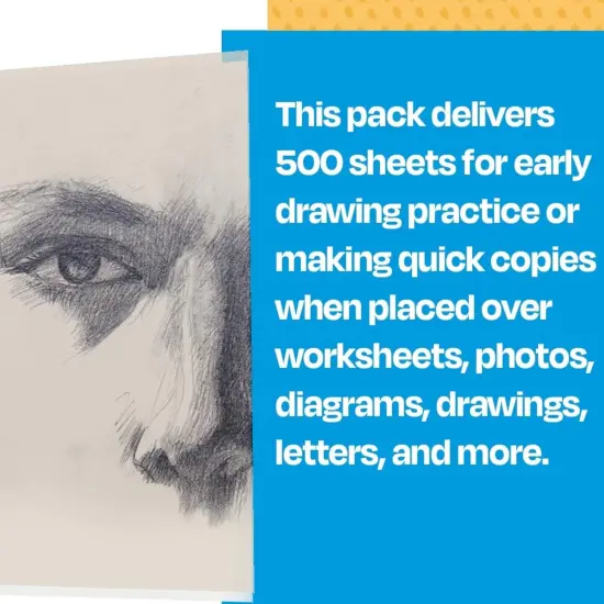 Sax Sketch and Trace Paper, 25 lbs, 11 x 14 Inches, White, 500 Sheets {7}