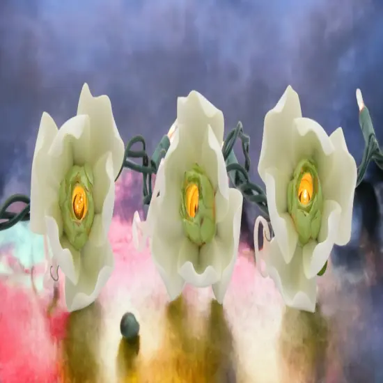 Ceramic Magnolia Flower Light Covers-Set of 3, Home Decor, Wedding Decor, Romantic Decor, Gift for Her, Gift for Mom {1}