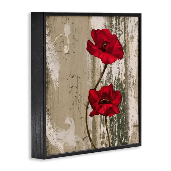 Stupell Industries Red Anemones Duo Framed Giclee Wall Art Design by Brian Foster {3}