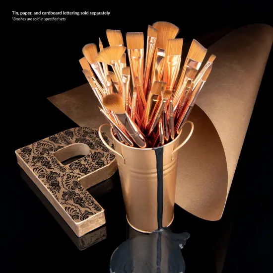 RCC PRO105-ZP | Crafter's Choice&trade; Pro 4pc Synthetic Sable Variety Brush Set {5}