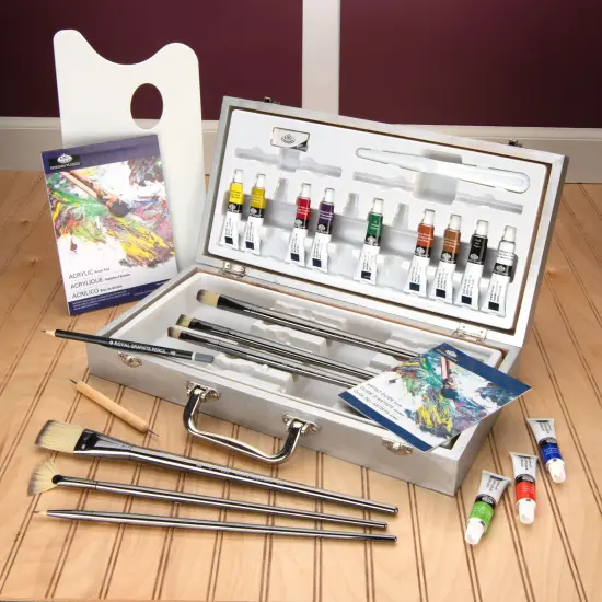 RZEN-ACR5301 | Essentials&trade; 26pc Acrylic Paint Zen Brush Travel Art Set {2}