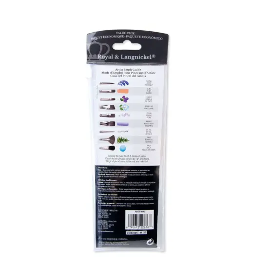 RSET-9170 | 7pc Golden Taklon Variety Brush Set {6}