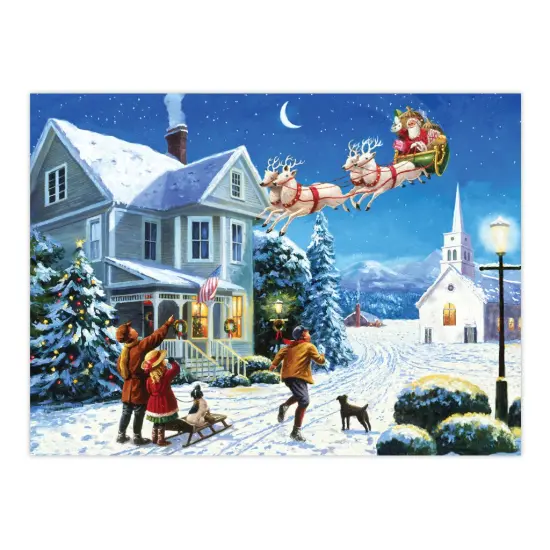 PAL36 | Painting by numbers&trade; 13pc 11.25" x 13.375" Santa's Here Painting Project {2}