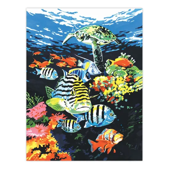 PCS12 | Painting by numbers&trade; 10pc 9" x 12" Ocean Deep Canvas Painting Project {2}