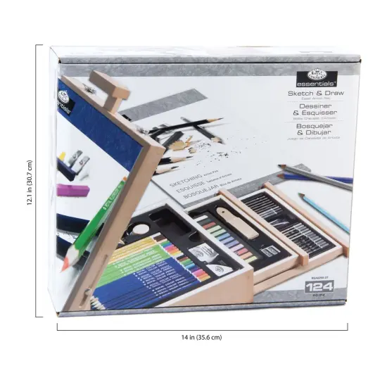 REA6250 | Sketching & Drawing Artist Easel Set - 124pc {3}
