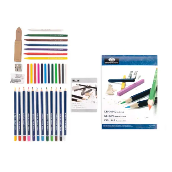 RSET-ART3204 | Drawing Large Clear Art Set - 37pc {3}