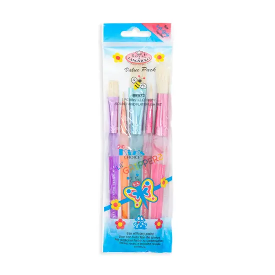 BK672 | Big Kid's Choice&trade; 5pc Bristle Chubby/Variety Brush Set {1}