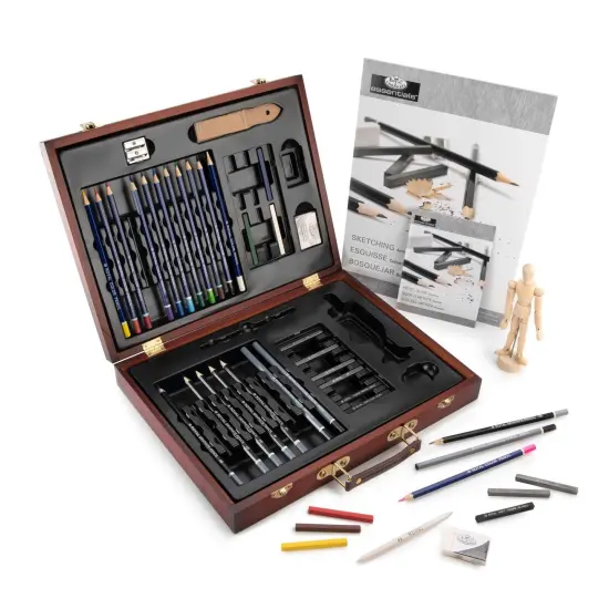 RSET-DS2030 | Essentials&trade; 45pc Sketching & Drawing Travel Art Set {6}