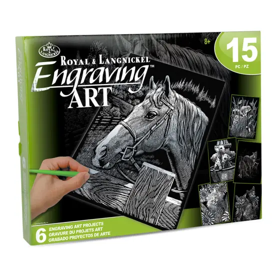 AVS-SIL205 | Engraving Art™ 15pc 6 Project Silver Foil Box Set {1}