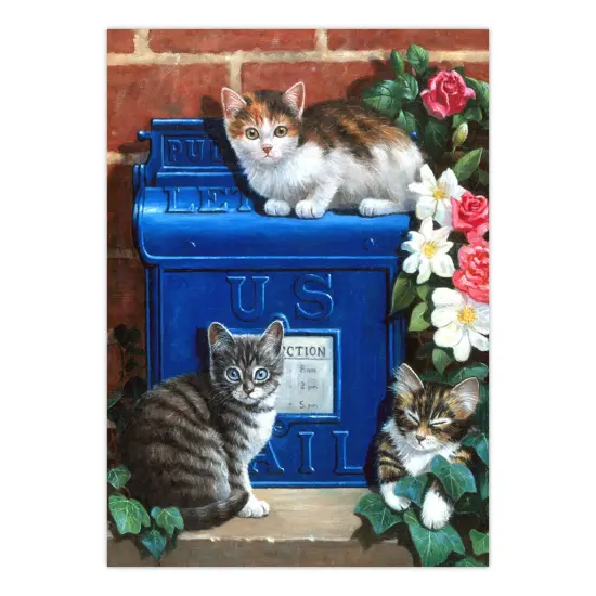 PJS59 | Painting by numbers&trade; 10pc 8.75" x 11.375" Mailbox Kittens Painting Project {2}