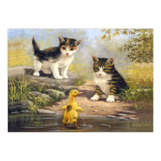 PJL33 | Painting by numbers™ 13pc 11.25" x 15.375" Pond Pals Painting Project {2}