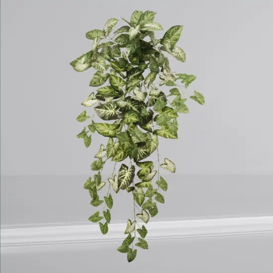 2PC Hanging Nephtytis Bush - 36" Lifelike Silk Leaves, Indoor Decor {2}