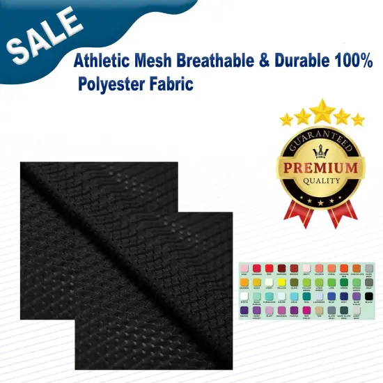 Athletic Mesh Breathable & Durable 100% Polyester Fabric Regatta {2}