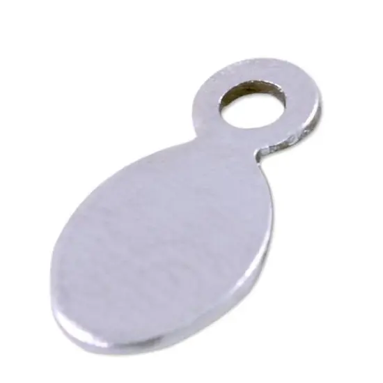 JewelrySupply Beaver Tail 10x4mm Silver Color (10-Pcs) {2}