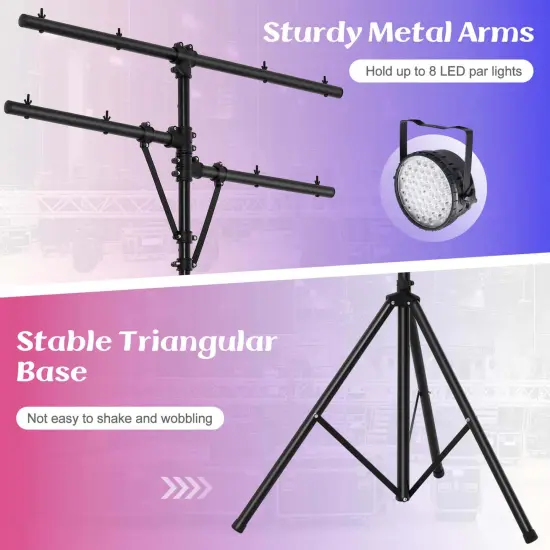 Costway Pro Audio Tripod Lighting Stand with 6.1-11.5 FT Adjustable Height 100 LBS Capacity {6}