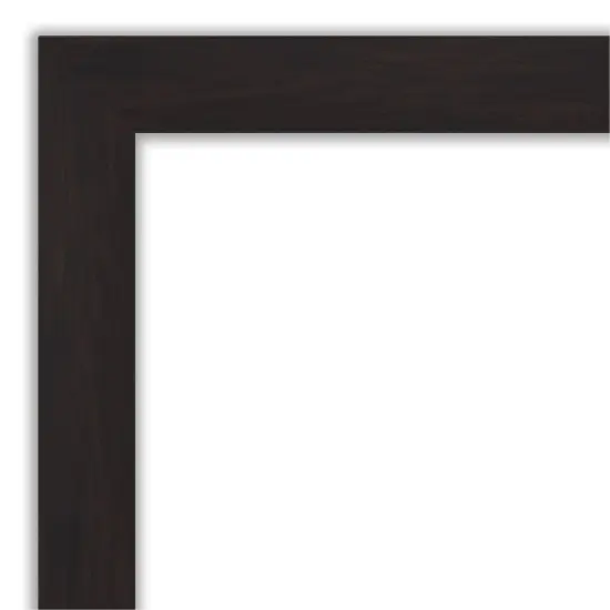 Amanti Art Mirror Makeover Bathroom Mirror Frame Border Kit -Fully Assembled Peel and Stick Frame - Mirror NOT Included - Furniture Espresso Narrow Trim {6}
