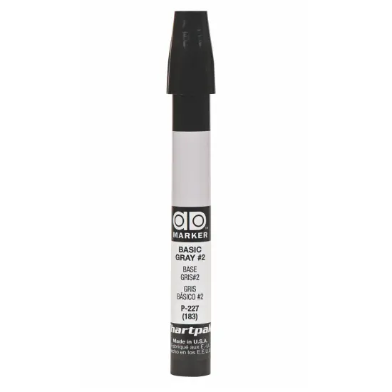 Chartpak AD&reg; Marker Grey Color Family, Tri-Nib Basic Gray 2 {1}