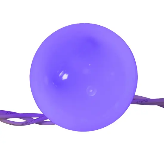 Kurt Adler 11.5-Foot UL 10-Light Multicolor LED Opaque G50 Light Set With White Wire {6}